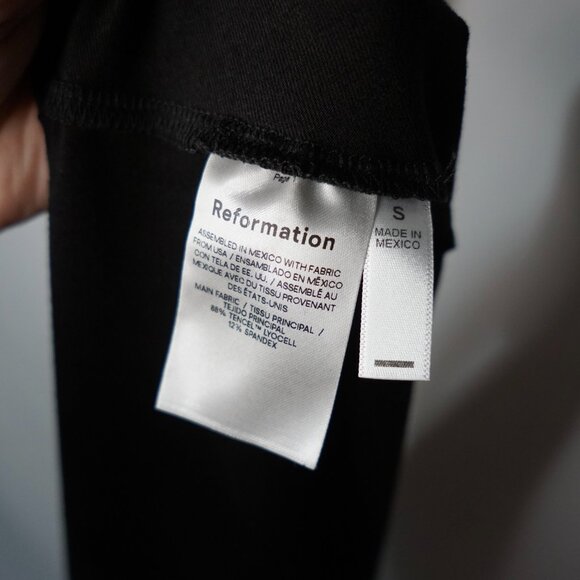 Reformation Maci Knit Dress Black - Size S - Picture 9 of 12